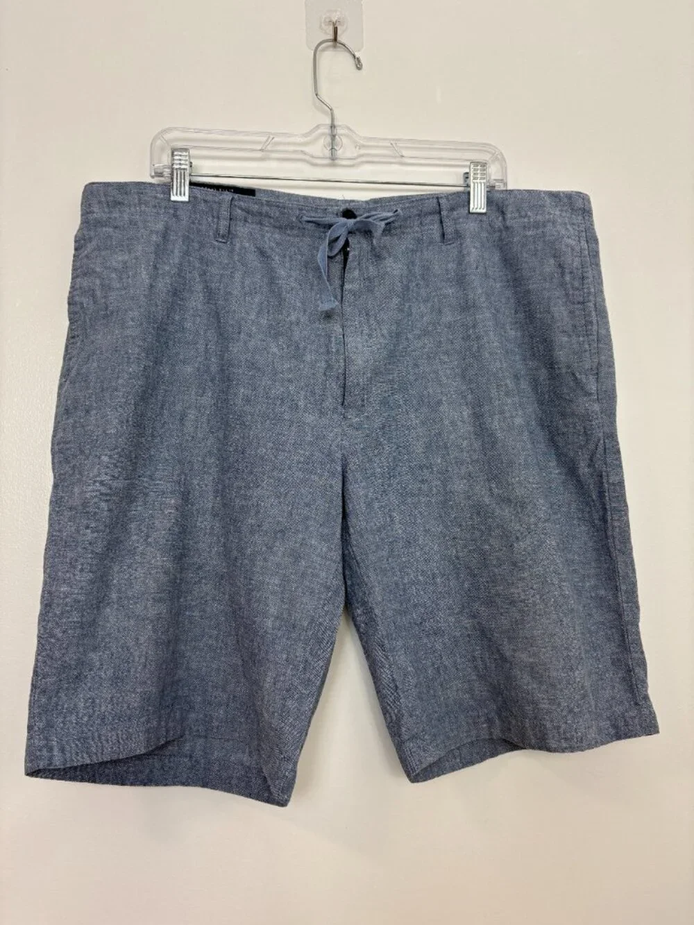 Perry Ellis Men’s Blue Drawstring Bermuda Shorts Casual Resort Size 38